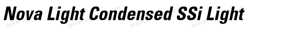 Nova Light Condensed SSi Light Condensed字体转换